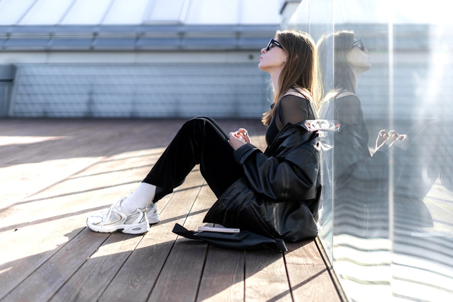 black outfit