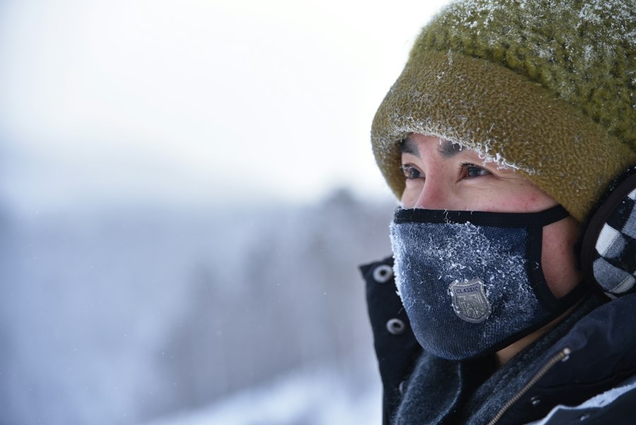 Photo traditional winter masks